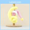 Cute Moon Rabbit Short Plush Doll Bag Charm For Gift Ideas