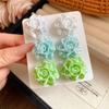Jewelry Accessories Resin Flower Earrings Set Vacation Style Sweet Stud Earrings  Summer Beach