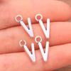 Zinc Alloy Alphabet Charms: 2 Colors, 26 Letter Pendants for Jewelry, Handbag, and Mobile Phone Accessories