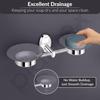 Stainless Steel Twin Soap Holder for Bathroom and Wash Basin/Soap Dish/Soap Holder/Bathroom Accessories - Oreva (Chrome)