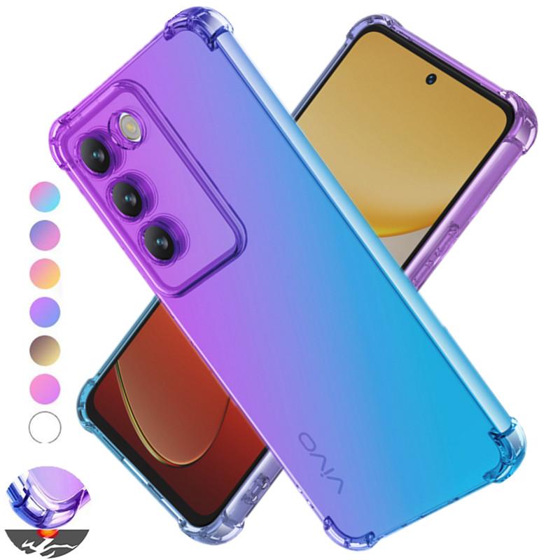 

Ударопрочный градиентный чехол TPU для VIVO V40 SE V30 Lite 5G V30e V29 V29e защитный роскошный цветной чехол со стразами