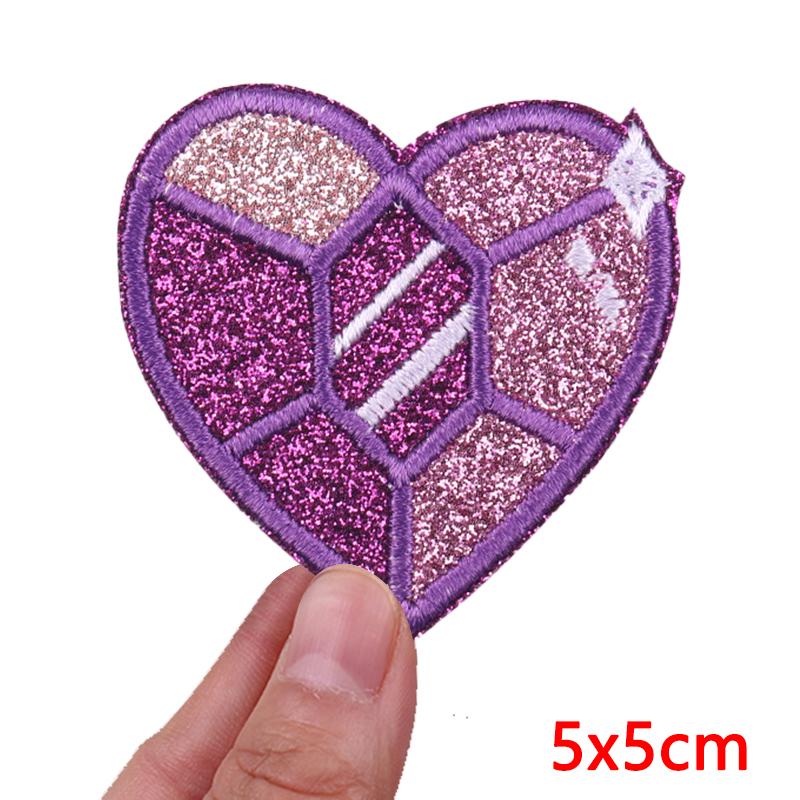 2026 NEW Glitter Diamond Bow Patch Cartoon Glitter Embroidered Patches For Clothes Iron on Patches For Clothing Sew Badges DIY