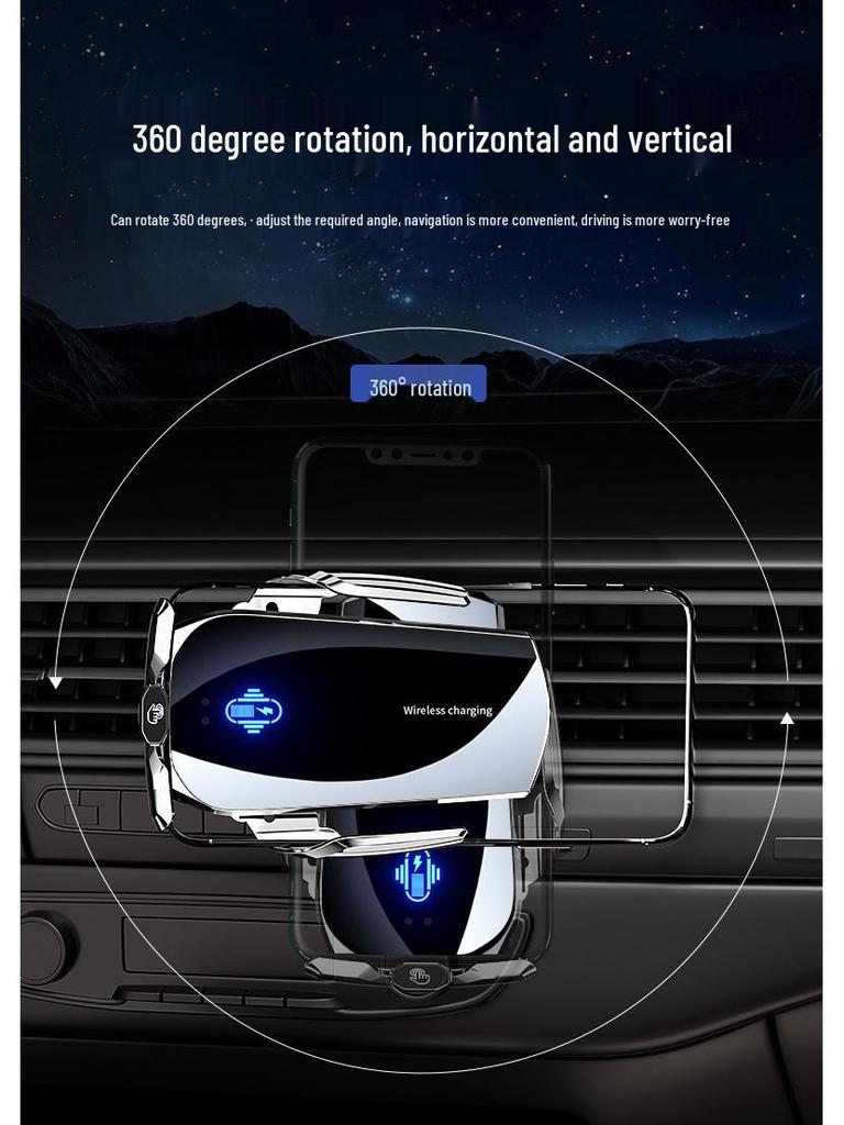 Magic Clip A2 Wireless Charging Car Phone Holder & Magnetic Mount