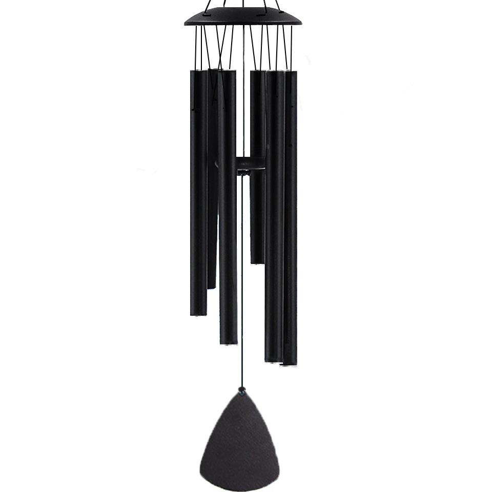 New music wind chime hot selling outdoor waterproof aluminum tube wind chime metal wind chime commemorative gift wind chime чёрный