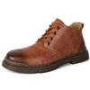 Four Seasons High Top pánské kožené kotníkové boty velké velikosti Ručně vyráběné Kožené boty pro volný čas pro řidiče