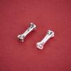 S925 Sterling Silver Bamboo Spacer Beads for DIY Bracelets & Necklaces