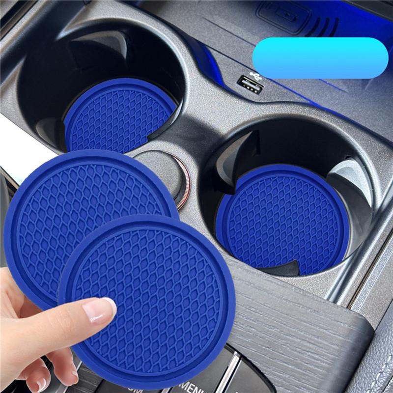 Posavasos Universal de Nido de Abeja para Coche Alfombrilla Antideslizante para Coche Accesorios de Interior