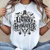 Unholy But Hydrated T Shirt Gothic Wellness Occult Aesthetic Witchy Hydration Humor Vintage Washed Breathable Stretched