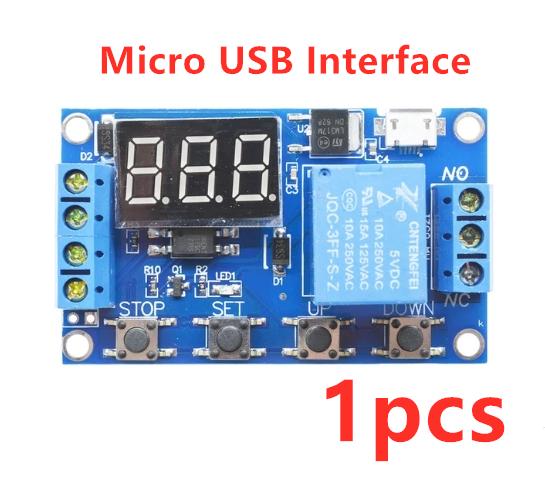 1-10pcs Timer Relay Time Delay Relay DC 6-30V Delay Controller Board Trigger Delay Switching Relay Module with LCD Display