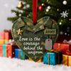 Occupational Love Heart Ornaments Heart Ornament to Honor Chef/Teacher/Builder/Firefighter for Christmas Tree Decor