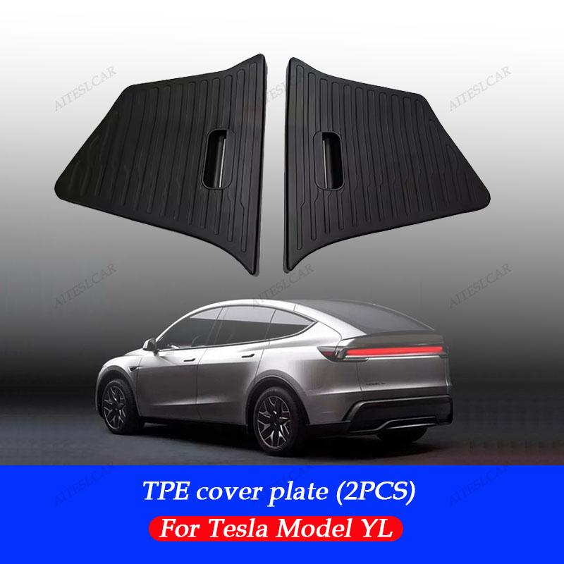 Aiteslcar For Tesla Model Yl + Tpe Car Trunk Side Storage Box New Cover Mat Partition Board Stowing Space Decoration