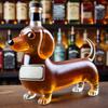 Dachshund Dog Whiskey Bottle, Fun Dachshund Whiskey Bottle, Glass Dachshunds Statue Wine Bottles, Dachshunds Decanter Decoration, For Bar, Home,