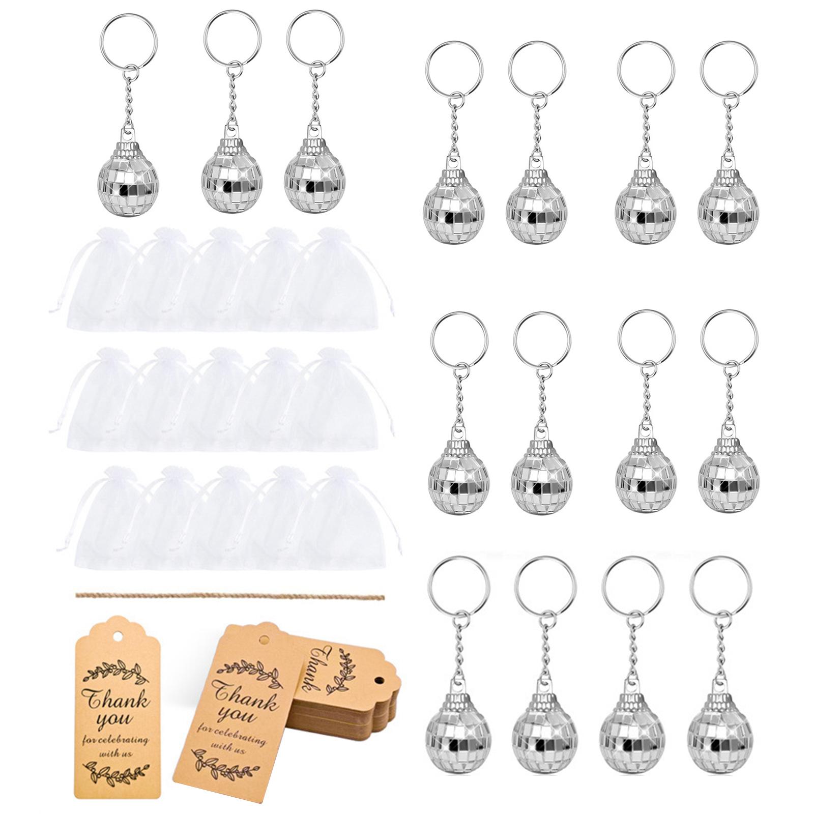 

Брелок в виде диско-шара, подарочный набор для вечеринки, подходит для ежедневного дарения и подарков на вечеринку One Size белый