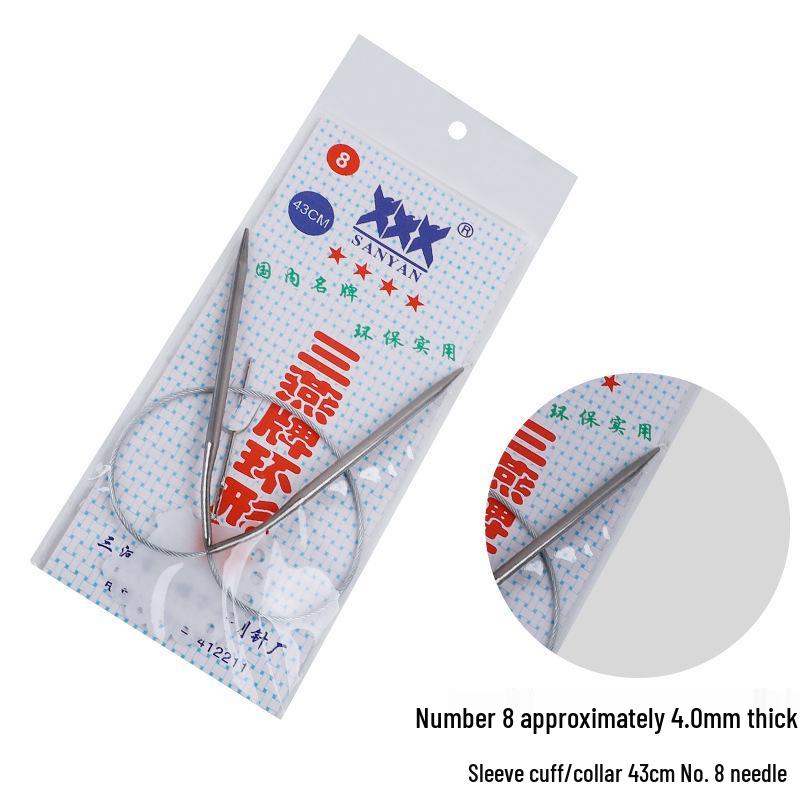 Sanyan Stainless Steel Circular Knitting and Crochet Needles Set