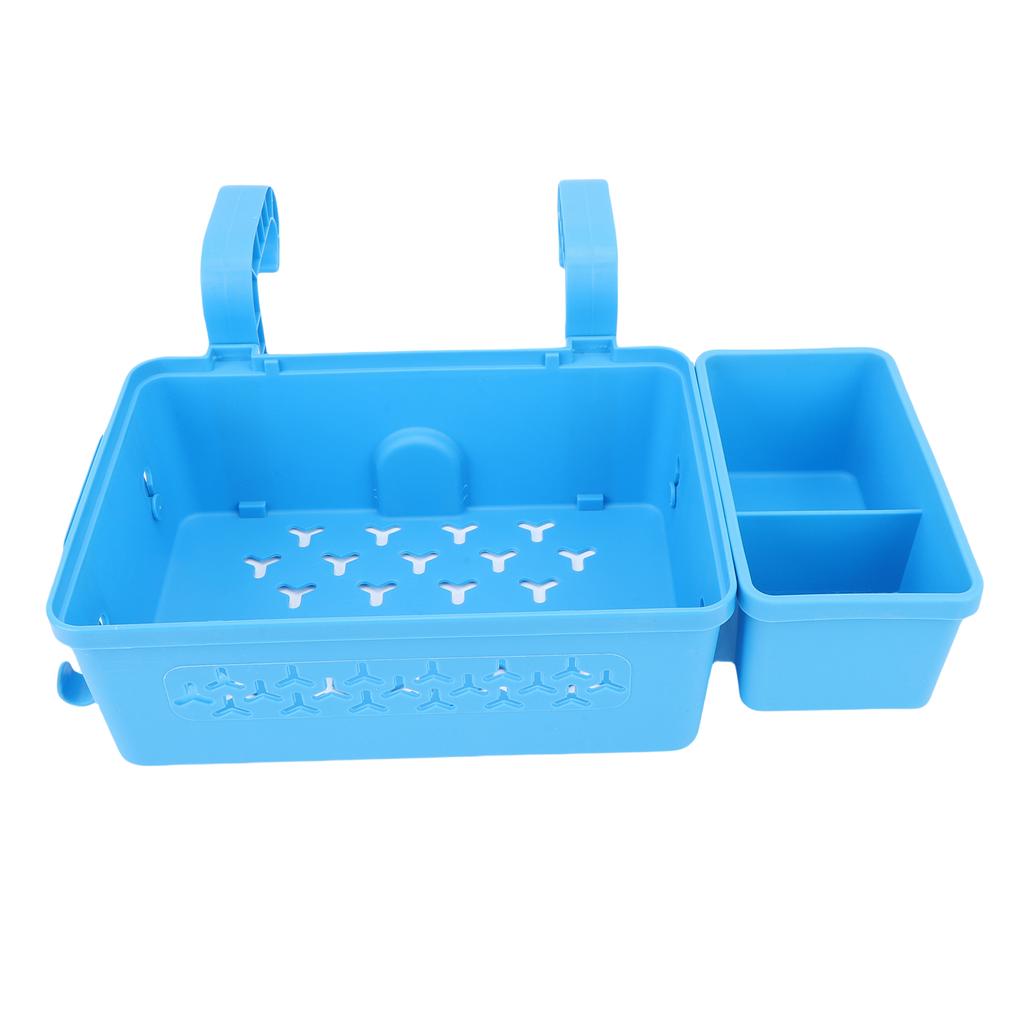Poolside Storage Basket with Cup Holders Swimming Pool Toys Beverages Versatile Ground Accessories