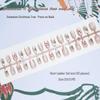 P0128- Snowflake & Christmas Tree Wearable Nails - Versatile Whitening False Nail Pieces