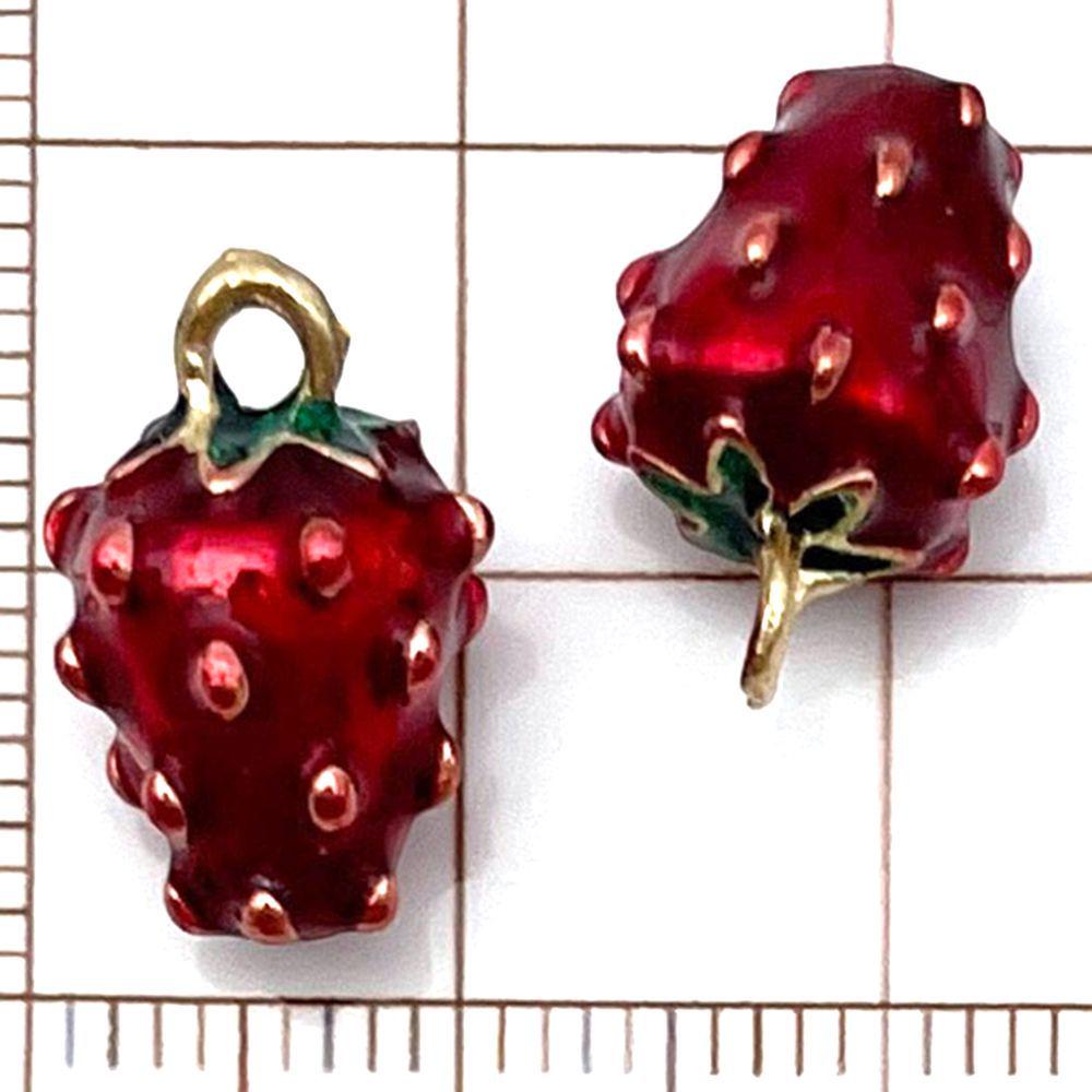20-Piece Colorful Enamel Fruit Pendant Charms for DIY Bracelets: Strawberry, Cherry, Pineapple, and More