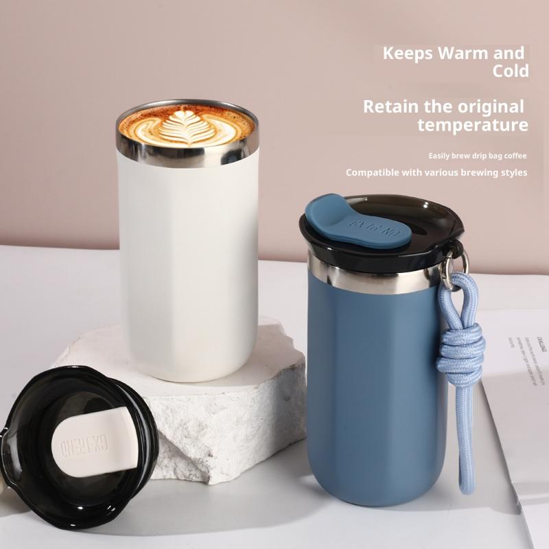 350/500Ml Stainless Steel Coffee Mug Insulated Water Cup Portable Double Wall Vacuum Flask Leak-Proof With Lid Travel Coffee Cup
