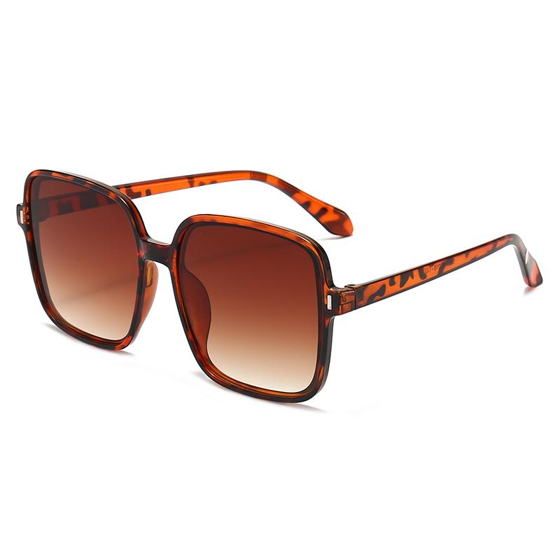 Large Frame Square Black Sunglasses Unisex UV400 Protection Minimalist High-End Sense Fashion Sunglasses 5289