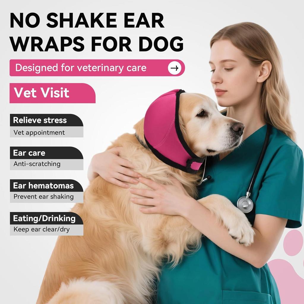 Waterproof Noise-Reduction Dog Ear Muffs: Soothing, Anti-Startle Headband for Bathing and Swimming