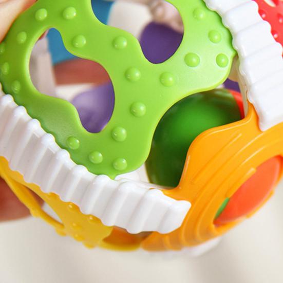 Neugeborenen Schütteln Glocke Spielzeug Hohl Ball Form Mehrzweck Silikon Baby Rassel Zahnen Spielzeug für Kleinkinder