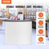 Portable Tradeshow Podium Table, 51.18" X 18.31" X 37.4", Display Exhibition Counter Stand Booth Fair with Wall, Foldable Promotion Retail Bar Table