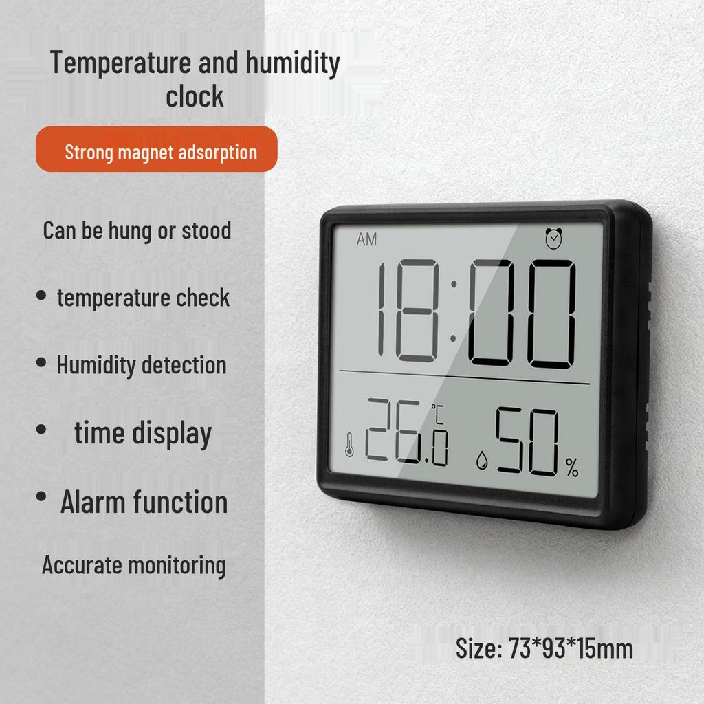 Cross-Border Multifunctional Weather Clock: Color Screen, Perpetual Calendar, Temperature & Humidity Monitor, Backlight, Alarm, Smart Features.