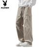 PLAYBOY Men's Loose Fit Cargo Pants