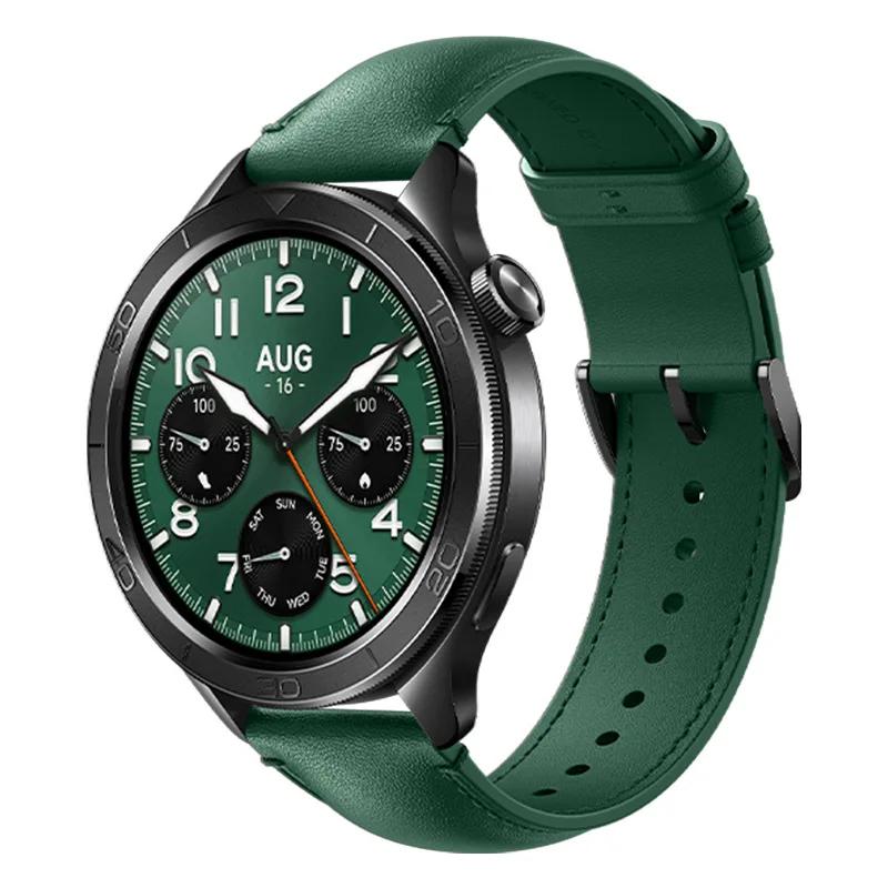 22MM Leather Sports Strap for HUAWEI Watch GT3 4 5 Xiaomi Watch S4/S4 Sport/S3 Soft Bracelet for Xiaomi Watch Series S2/S1 Pro Color Band Accessories