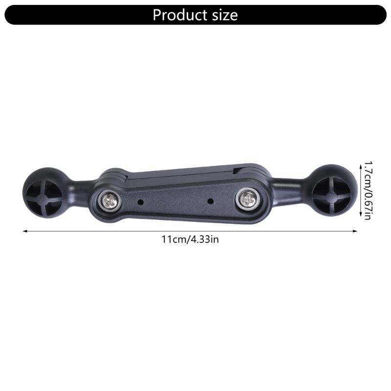 Double  Ball Head 17mm Extension Rod with Adjustable Angle Universal Ball Mount Armfor Mobile Phone Holder & Tablet Stand