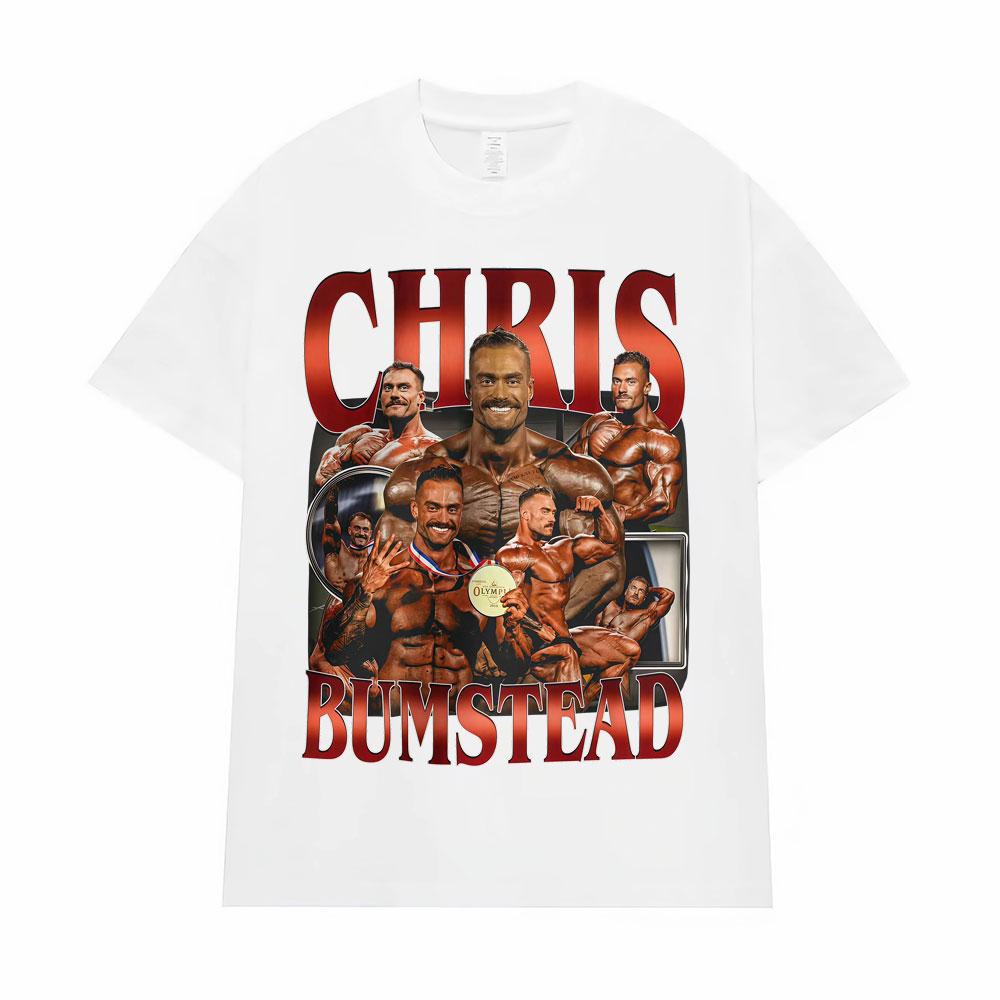Chris Bumstead Bodybuilding Funny Gym T Shirt Men's Clothing Harajuku High Street Tee Shirt Male 100% Cotton Oversized T-shirts