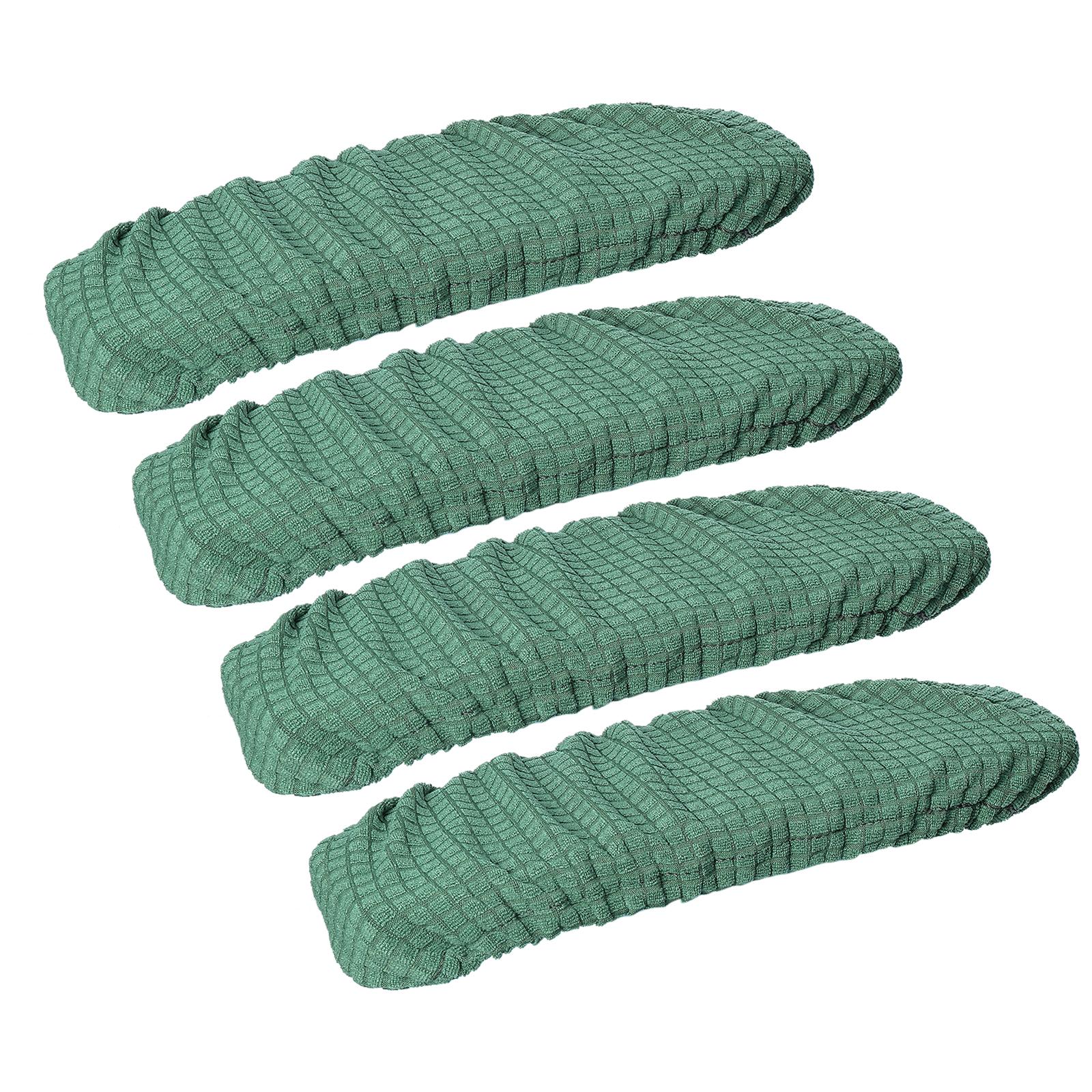 

4 шт. Чехлы на подлокотники офисного кресла, Чехлы на подлокотники офисного кресла, Моющиеся протекторы для подлокотников компьютерного кресла для поворотного офисного игрового кресла зелёный