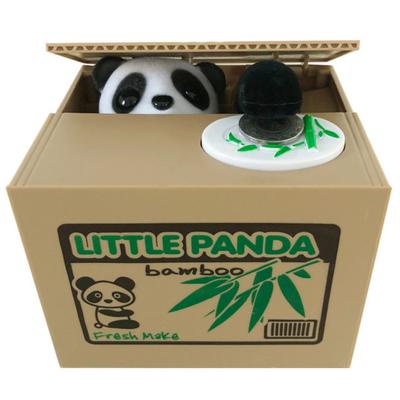 Cofrinho automático para roubar dinheiro, cofrinho de gato ganancioso, moedas dos EUA, compatível com caixa de economia de dinheiro para crianças