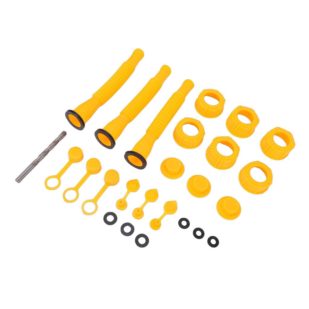 Gas Can Replacement Kit 3 Sets Gas Can Nozzle Replacement for 1, 2, 5, 10 Gallon Nozzle Nozzle Replacement Fuel   Vent   20cm