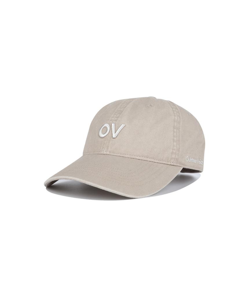 Ausdoeoboiseu Ov Logo Washed Cotton Cap (Beige)