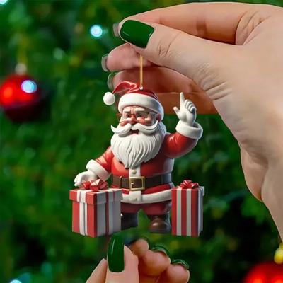 Christmas Santa Claus Snowmen Pendant Christmas Tree Hanging Oranment New Year 2024 Gift Xmas Tree Decoration for Home Decor