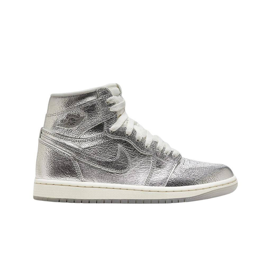 (w) Jordan 1 Retro High Og Metallic Silver Sail