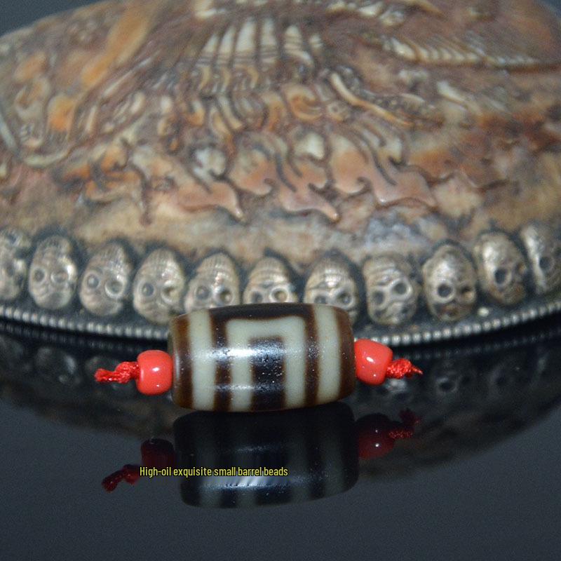 Natural Tibetan Dzi Bead Clavicle Chain Bracelet Necklace Accessory, Original Design