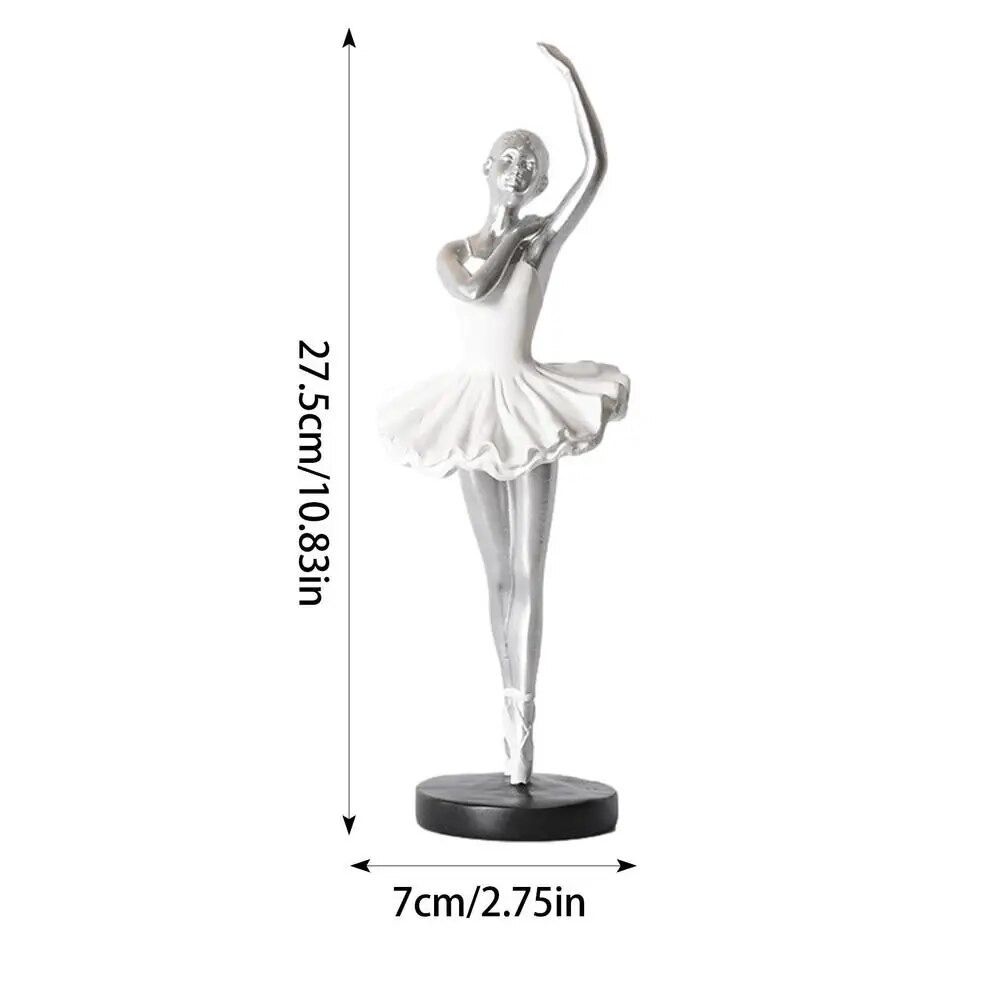 Handmade Ballet Girl Ornaments Painted Abstract Art Sculpture  Souvenirs Gifts