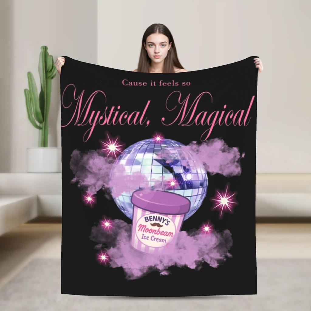 Benson Boone Vintage Style Blankets  Plush Funny Warm Throw Blankets for Bed Sofa Autumn/Winter