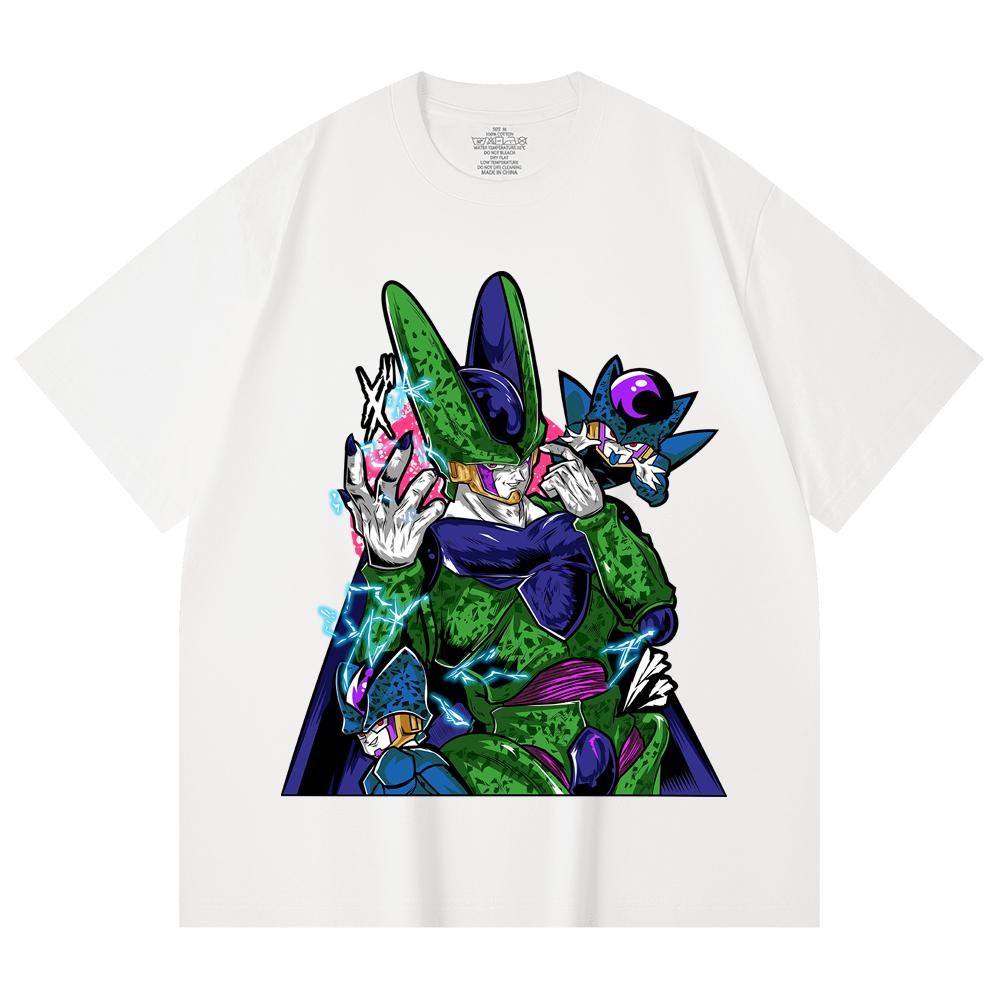 230 Gsm 100% Cotton Dragon Ball V29 Cell Print Unisex Heavy Cotton T Shirt