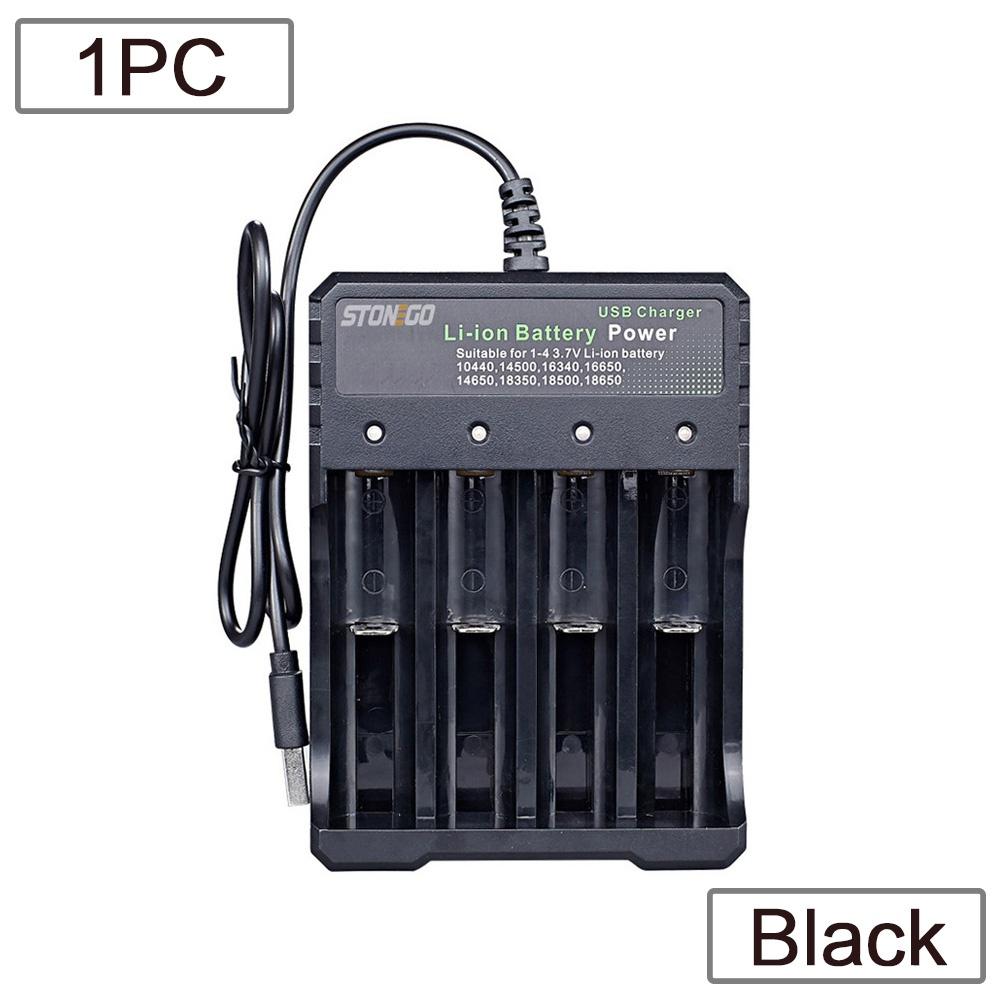 4-Slot 18650 Battery Charger for Li-ion Cells 10440 14500 16340 18500 18350 14650 16650 5V DC Input