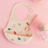 Daily Like Bonbon Silicone Bib 2-piece Set, 08 Baby Dino, 09 Universe, 1 Set
