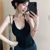 Korean Spicy Girl Sleeveless Halter Camisole Vest - Women's Slim Fit Summer Top with Beautiful Back Design