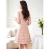 Elegant Tweed A-line Long Sleeve Dress