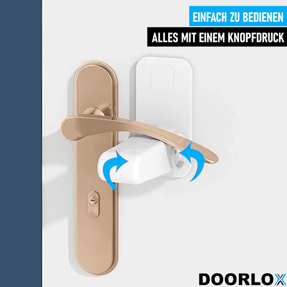 DOORLOX Door Lock for Children, Self-adhesive, Child-proof Safety Door Handle