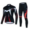 Red Quick-dry Cycling Jersey Set 2026 Summer Long Sleeve Road Bicycle Cycling Clothing Ropa Ciclismo Breathable Men's MTB Bike Wear