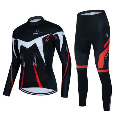 Red Quick-dry Cycling Jersey Set 2026 Summer Long Sleeve Road Bicycle Cycling Clothing Ropa Ciclismo Breathable Men's MTB Bike Wear