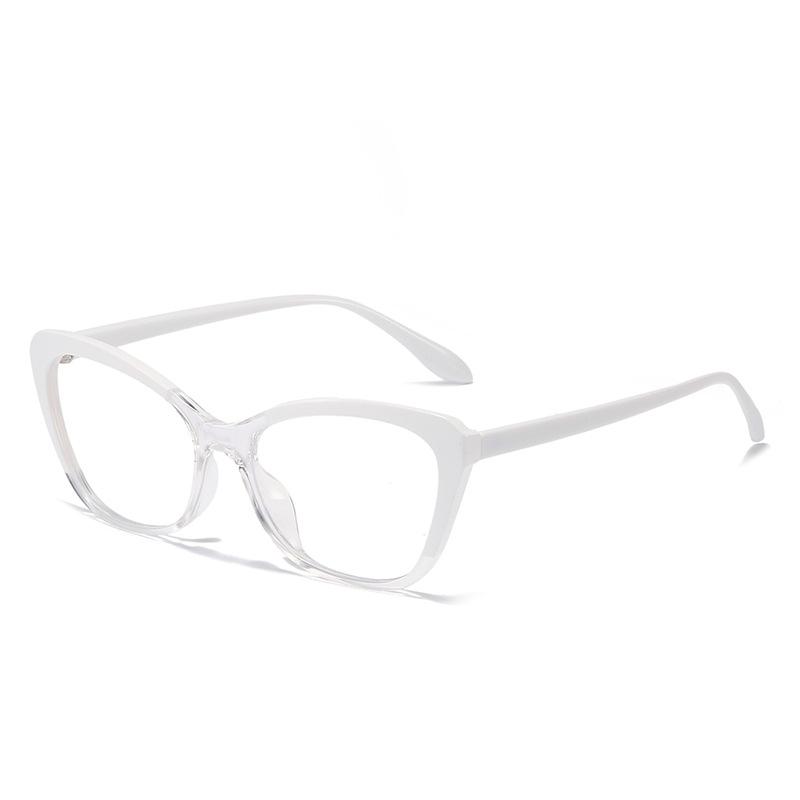 

Tr90 Anti-Blue Cat Eye Flat Mirror Контрастные цвета Персонализированные простые простые очки Оправа Оправа для очков New product