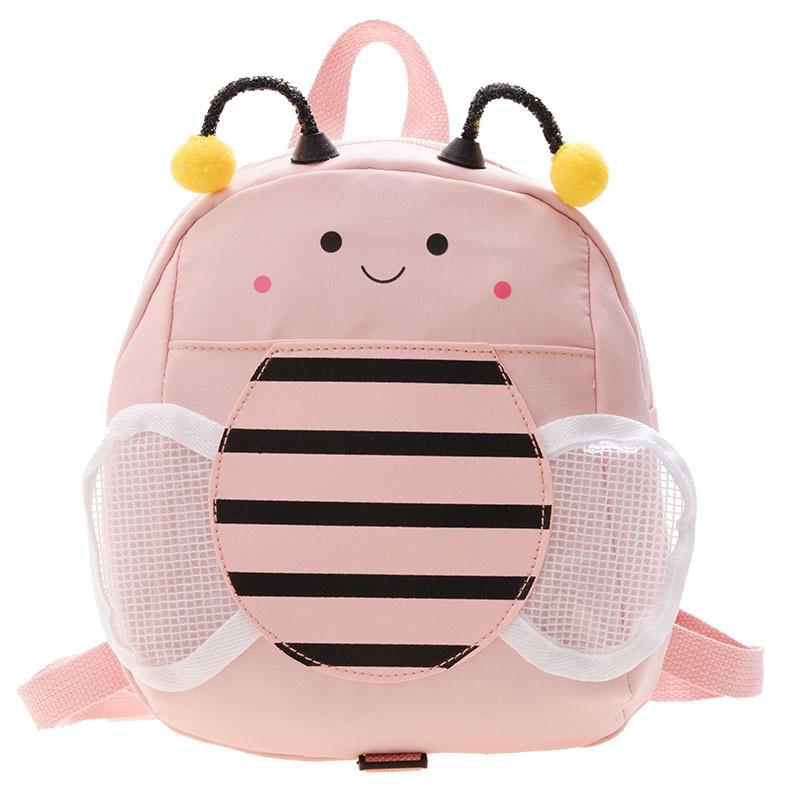 Adorable Cute Bee Children's Backpack Soft Nylon Material For Kindergarten Use